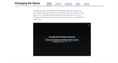 Desktop Screenshot of changing-the-game.org