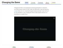 Tablet Screenshot of changing-the-game.org